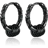 LGT JWLS Oorringen mannen - Rings Gunmetal