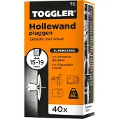 Toggler hollewandpluggen TC 15-19mm (40 Stuks)