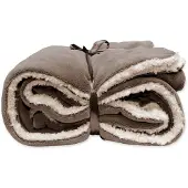 Unique living Dekens2 Plaid lars l200b150cm taupe
