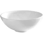 Van Marcke GO Artemis opbouwkom rond 40x14 cm porselein wit voor verhoogde lavabo of muurkraan 20002311