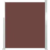 vidaXL Zijluifel uittrekbaar 160x500 cm bruin
