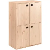 Astigarraga Dinamic - Houten Wandkast met Deuren - 2 Verstelbare Planken - 105x71cm - Bruin