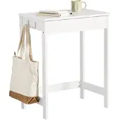 SoBuy Kinderbureau - Wit - 2 Zijhaken - 60x76x40 cm