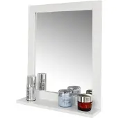 SoBuy Badkamerspiegel Met Plank - 10x40x49 cm - Wit