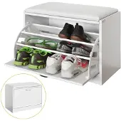 SoBuy FSR16-W Schoenenrek | Wit | MDF | 60 X 30 X 48