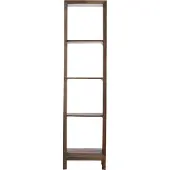 Light & Living Sondrio wandkast open - hout mat donkerbruin