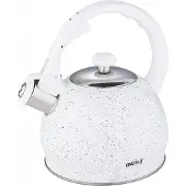KINGHOFF 1404 - Fluitketel - RVS - 2,0 L - Wit