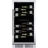 Dunavox DX-58.258DB vrijstaande wijnkoelkast zwart zuinig energieklasse G