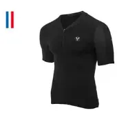 LeBram Allos Korte Mouw Jersey Zwart Aero Fit