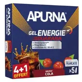 Apurna Energy Gel Guarana Cola Passage Difficile 5x35g || Maat: Cola