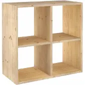 Astigarraga Vakkenkast - Open kast - 4 vakken - PEFC grenen - 71x71cm