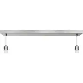 Home Sweet Home - Metalen hanglamp – Matte satijna – 55/9,5/70-112,5 cm –2 lichtpunten - Geschikt voor E27 LED-lampen – Voor woonkamer, eetkamer