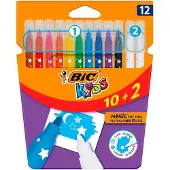 BIC kids kleuren & uitwissen, 10 + 2 gratis