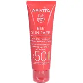 Apivita Bee Sun Safe Anti-Spot & Anti-Age Defense Tinted Face Cream Spf50 50 ml Crème