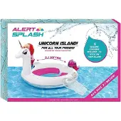 Alert Opblaaseiland Eenhoorn 310X270X175 cm (wit, kunststof, 12 jaar en ouder)