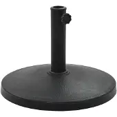 vidaXL Parasolvoet rond 10 kg polyresin zwart