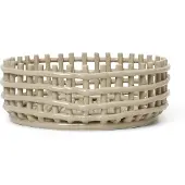 Ferm Living Ceramic gevlochten schaal Cashmere