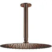 Qisani Hoofddouche flow met plafonddouchearm ø 25 cm geborsteld koper