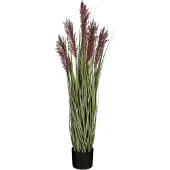 Mica Decorations Kunstplant Tarwe - 30x30x115 cm - PVC - Paars