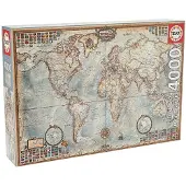 Educa Puzzel. Historische wereldkaart, 4000 stukjes