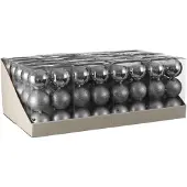 House of Seasons Kerstballen Bauble Silver 10 cm (72 Stuks)