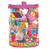 MOLTO Bag With Construction Game 80 Pieces Veelkleurig