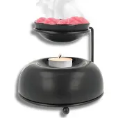 Scentchips Brander Bowls - Waxbrander - Geurbrander - Oliebrander - Wax Melts Brander - Aromabrander - Ook Geschikt Voor Essentiële Oliën - Geurolie - Waxmelts - Mat Zwart