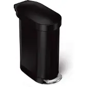 Simplehuman Prullenbak Slim Zwart 45L 2023