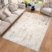 Tapiso Hera Vloerkleed Beige Modern Gezaagd Woonkamer Tapijt Maat- 120x170