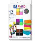 Staedtler effect - ovenhardende boetseerklei - colour pack 12 neon kleuren