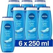 Nivea 6x Douchegel Fresh Pure 250 Ml