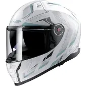 LS2 Helmets Volledige helm LS2 FF811 VECTOR II, kleur: Alizer matwit, zilver, maat: 3XL