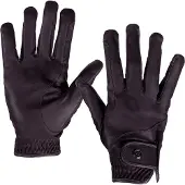 QHP Handschoenen Leather Pro Donkerbruin