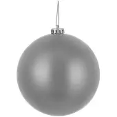 House of Seasons Kerstbal Kunststof Mat Zilver D15cm
