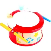 Hape Learn With Lights Drum Rood