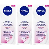 Nivea 3x Dagcrème Voedend Spf 15 50 Ml
