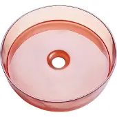 Beliani TOLOSA - Wastafel - Rood - Solide ondergrond