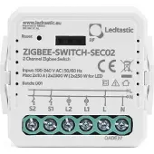 Ledtastic ZIGBEE-SWITCH-SEC02 dubbele schakelaar - Zigbee 3.0