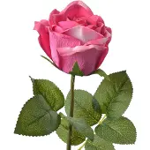 Clayre & Eef Kunstbloem Roos 44 cm Roze Kunststof Roze