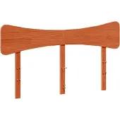 vidaXL Hoofdbord 150 cm massief grenenhout wasbruin