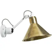 DCW éditions Gras n°304 Wandlamp Brass | White | Conical