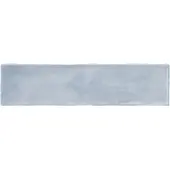 Jabo Moos wandtegel blauw handvorm 6.5x26 glans