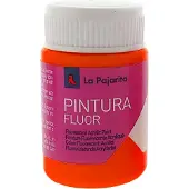 La Pajarita Fluor acrylverf oranje 35 ml - knutselverf voor kinderen.
