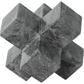 MUST Living Object Wavebreaker Black,19x19x19 cm, black marble (Zwart, 19x19x19cm)