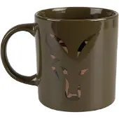 Fox Fishing Green & Camo Head Ceramic Mug