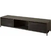 Tower Living Paterno - TV stand 2 drws 180x40x38 (Zwart, 180x38x40cm)