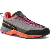 La Sportiva - Dames wandelschoenen - TX Guide Leather W Grey/Cherry Tomato voor Dames - Maat 38 - Grijs