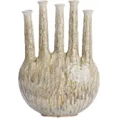 Light & Living vaas deco 34x14x48 cm bekapo keramiek beige