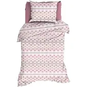 Romanette Dekbedovertrek Kapla Rose Katoen-140 x 200 / 220 cm | 1-Persoons