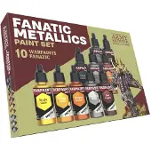 Army Painter Warpaints Fanatic: Metallics Miniature Paint Set, 10 Acryl Metallics Verven 18ml, Incl. Goud, Koper, Metaal, Brons en Zilver